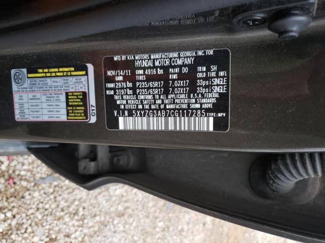 Photo 9 VIN: 5XYZG3AB7CG117285 - HYUNDAI SANTA FE G 