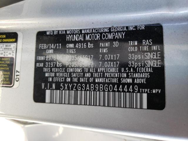 Photo 9 VIN: 5XYZG3AB9BG044449 - HYUNDAI SANTA FE G 