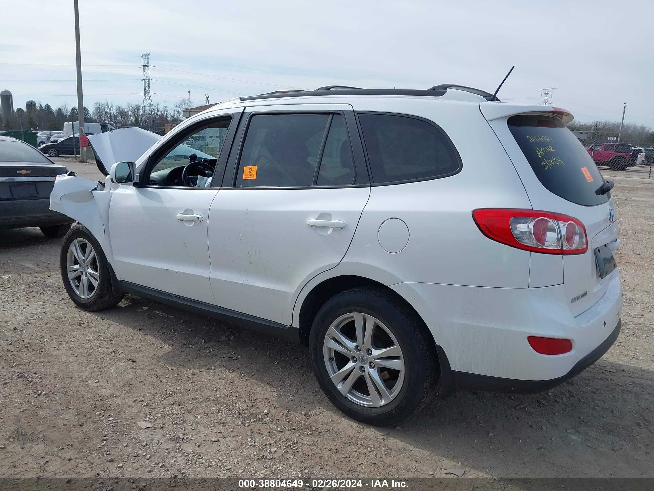 Photo 2 VIN: 5XYZHDAG6BG049722 - HYUNDAI SANTA FE 