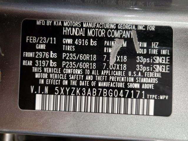 Photo 12 VIN: 5XYZK3AB7BG047171 - HYUNDAI SANTA FE 