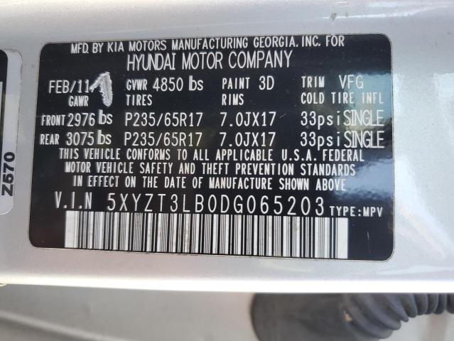 Photo 12 VIN: 5XYZT3LB0DG065203 - HYUNDAI SANTA FE 