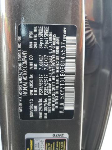 Photo 12 VIN: 5XYZT3LB0EG145537 - HYUNDAI SANTA FE S 