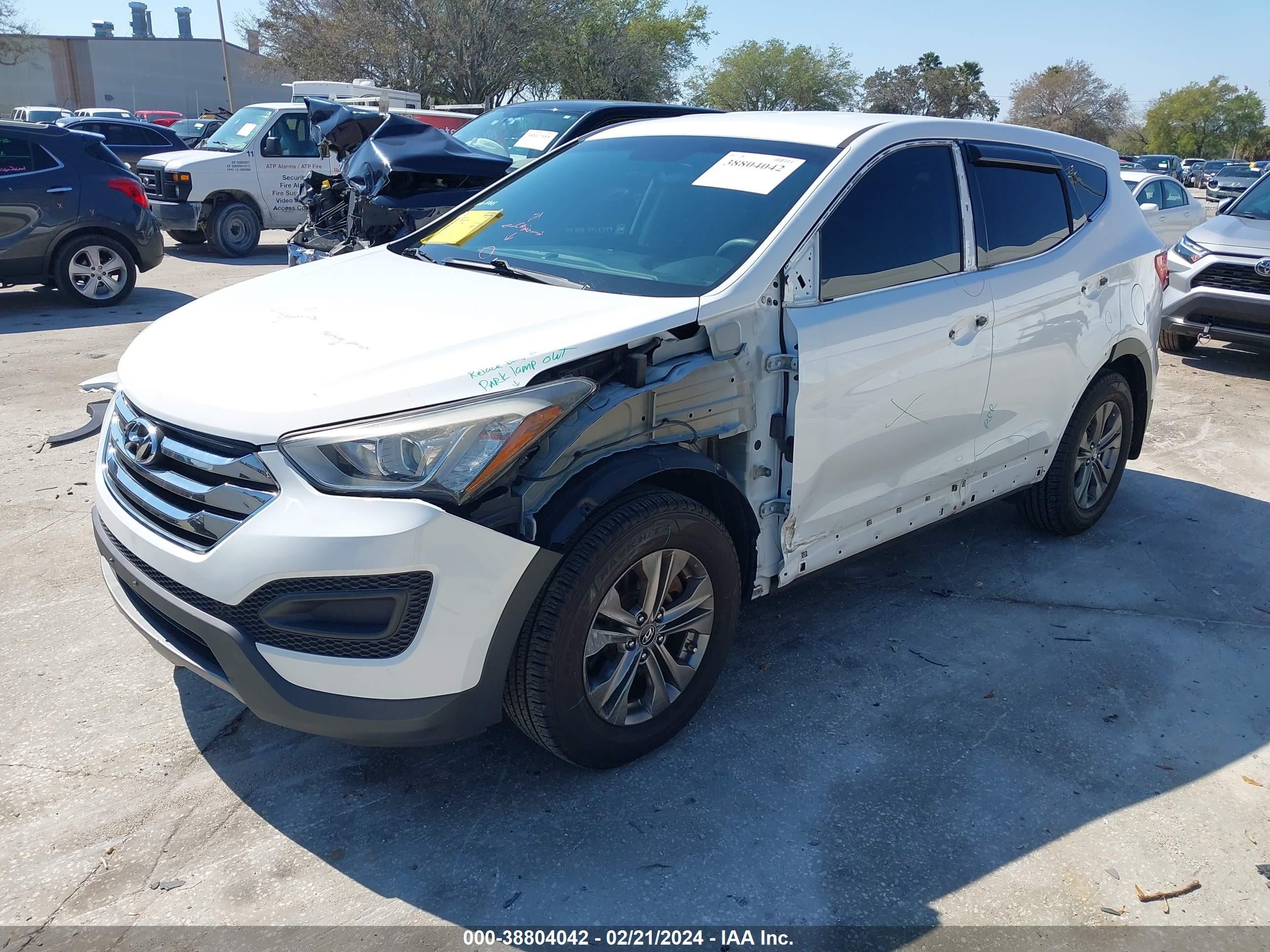 Photo 1 VIN: 5XYZT3LB0EG172138 - HYUNDAI SANTA FE 