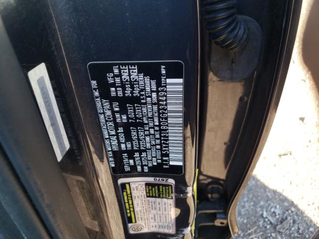 Photo 9 VIN: 5XYZT3LB0FG234493 - HYUNDAI SANTA FE S 