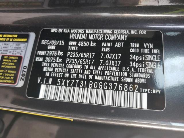 Photo 13 VIN: 5XYZT3LB0GG376862 - HYUNDAI SANTA FE S 