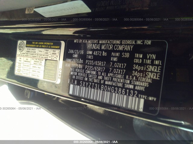 Photo 8 VIN: 5XYZT3LB0HG386132 - HYUNDAI SANTA FE SPORT 