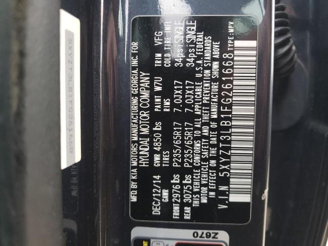 Photo 11 VIN: 5XYZT3LB1FG261668 - HYUNDAI SANTA FE S 