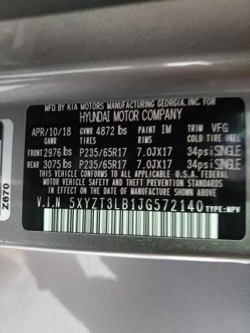 Photo 11 VIN: 5XYZT3LB1JG572140 - HYUNDAI SANTA FE 