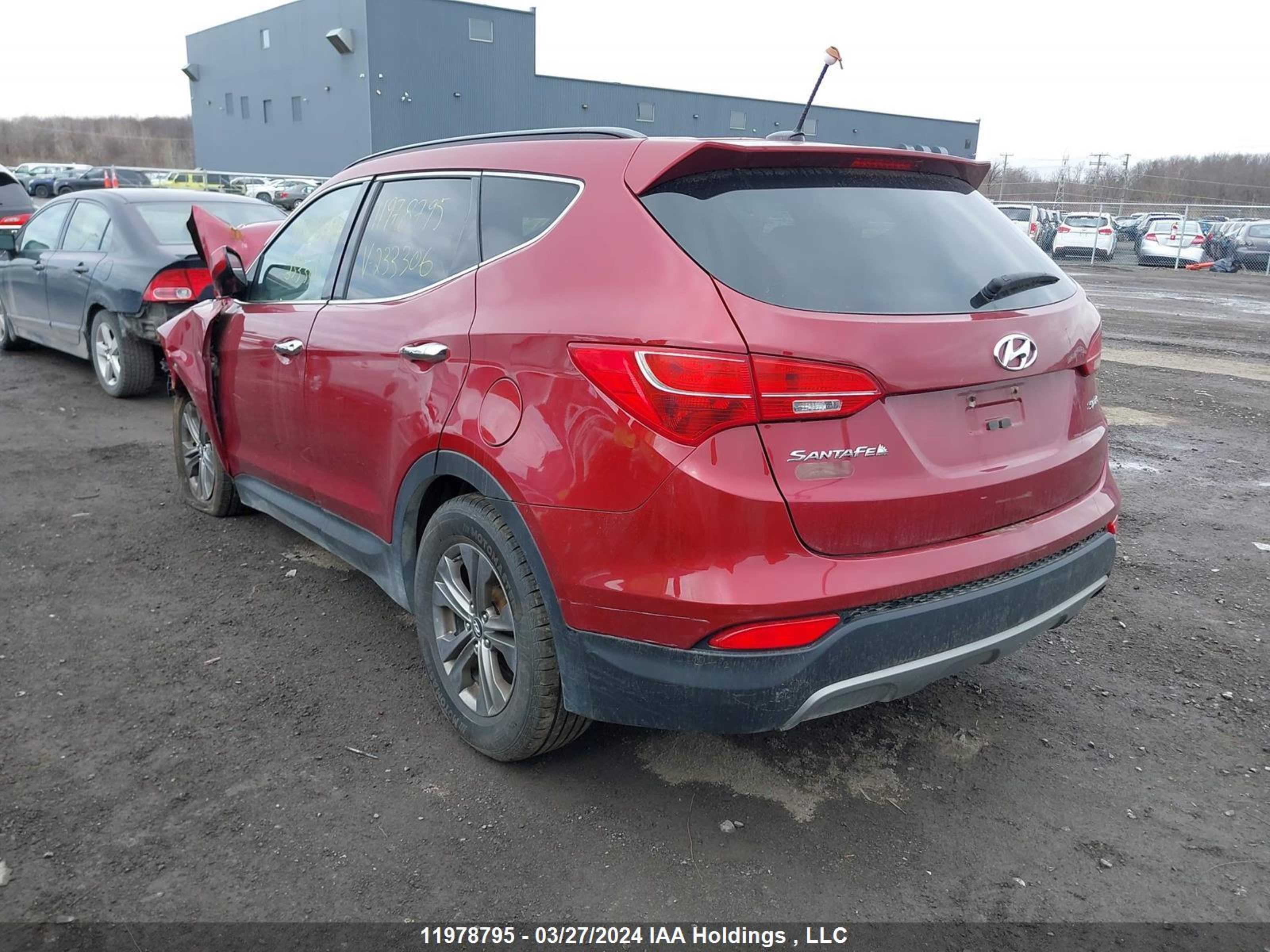 Photo 2 VIN: 5XYZT3LB3FG233306 - HYUNDAI SANTA FE 