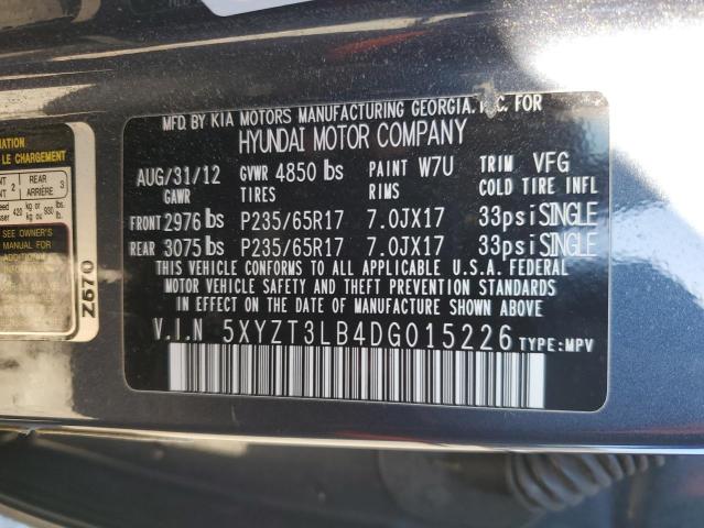 Photo 12 VIN: 5XYZT3LB4DG015226 - HYUNDAI SANTA FE S 