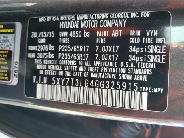 Photo 13 VIN: 5XYZT3LB4GG325915 - HYUNDAI SANTA FE S 