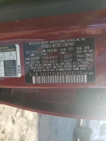 Photo 9 VIN: 5XYZT3LB4GG326210 - HYUNDAI SANTA FE S 