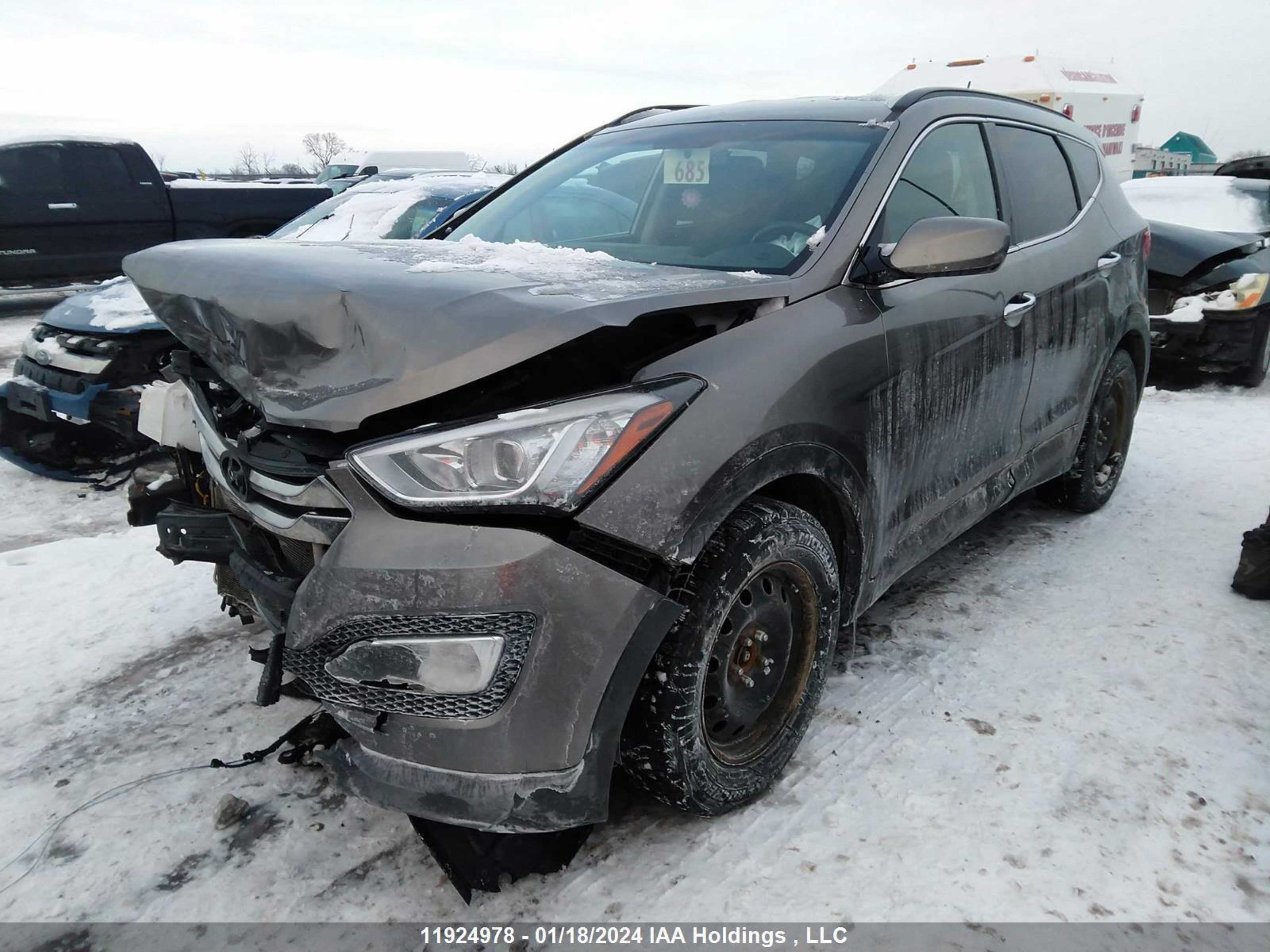 Photo 1 VIN: 5XYZT3LB7FG244101 - HYUNDAI SANTA FE 