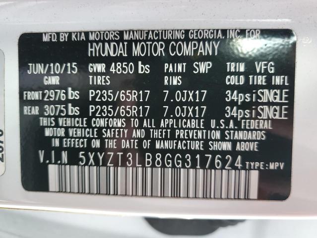 Photo 13 VIN: 5XYZT3LB8GG317624 - HYUNDAI SANTA FE 