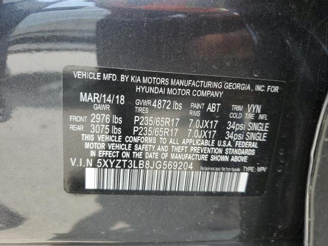 Photo 13 VIN: 5XYZT3LB8JG569204 - HYUNDAI SANTA FE 