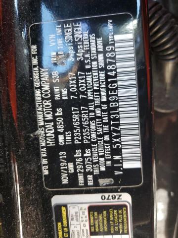 Photo 12 VIN: 5XYZT3LB9EG148789 - HYUNDAI SANTA FE S 