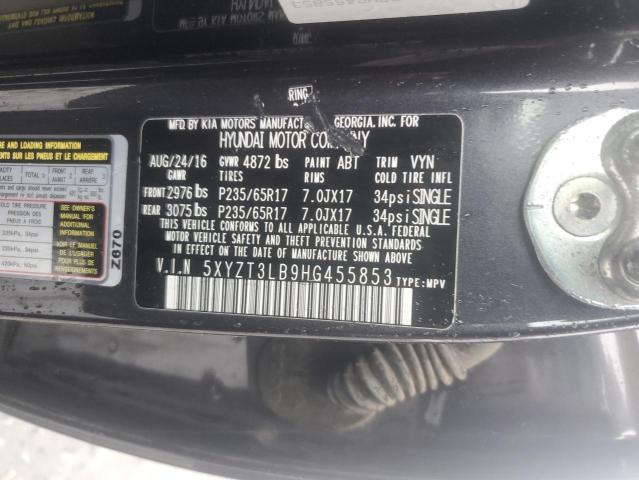 Photo 12 VIN: 5XYZT3LB9HG455853 - HYUNDAI SANTA FE S 