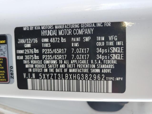 Photo 11 VIN: 5XYZT3LBXHG382962 - HYUNDAI SANTA FE S 