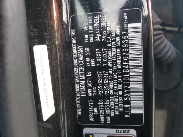 Photo 12 VIN: 5XYZTDLB4FG299367 - HYUNDAI SANTA FE 