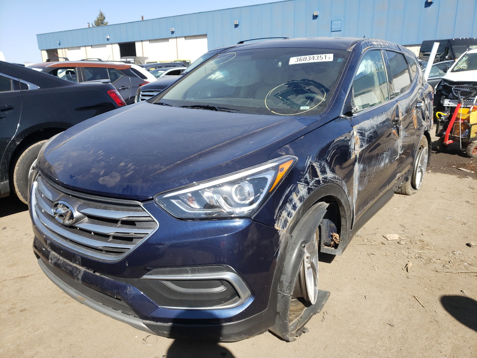 Photo 1 VIN: 5XYZTDLB4JG569402 - HYUNDAI SANTA FE S 