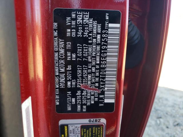 Photo 11 VIN: 5XYZTDLB6EG197583 - HYUNDAI SANTA FE 