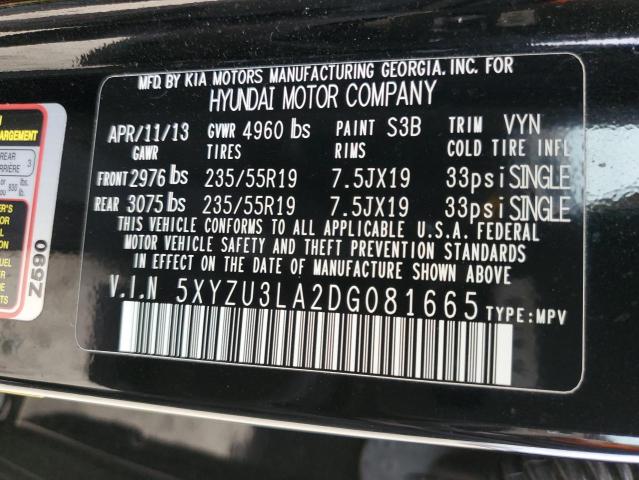 Photo 11 VIN: 5XYZU3LA2DG081665 - HYUNDAI SANTA FE S 