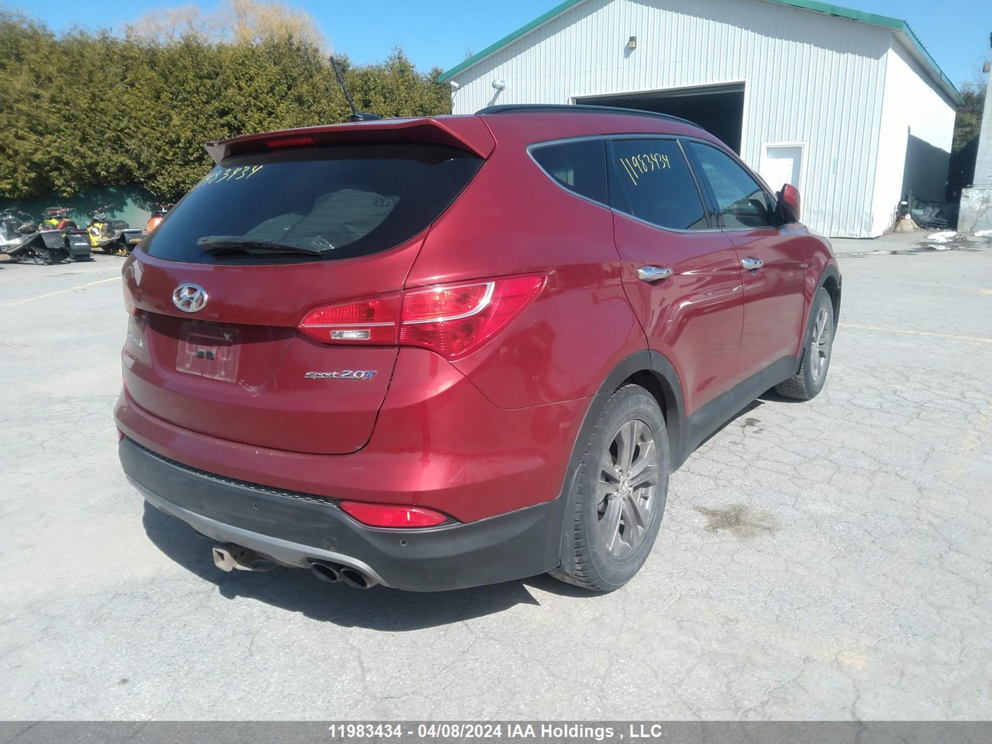 Photo 3 VIN: 5XYZU3LA6DG005687 - HYUNDAI SANTA FE 