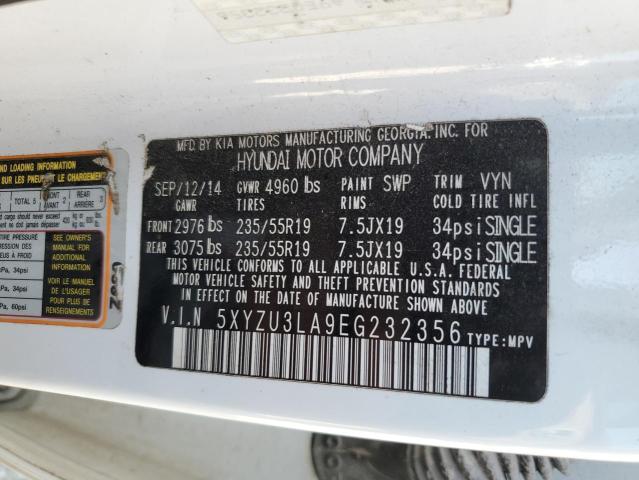 Photo 12 VIN: 5XYZU3LA9EG232356 - HYUNDAI SANTA FE 