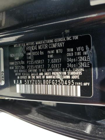 Photo 12 VIN: 5XYZU3LB0FG250495 - HYUNDAI SANTA FE 