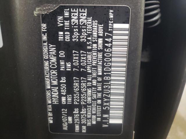 Photo 11 VIN: 5XYZU3LB1DG006447 - HYUNDAI SANTA FE 