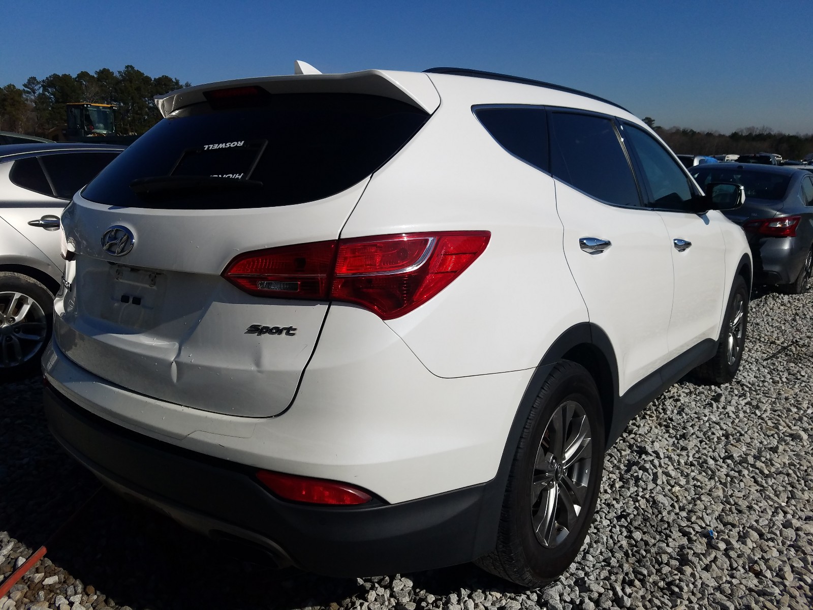 Photo 3 VIN: 5XYZU3LB1EG154907 - HYUNDAI SANTA FE S 