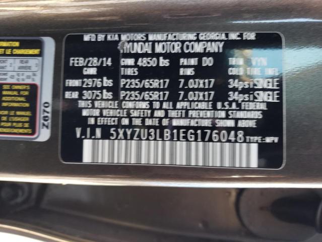 Photo 12 VIN: 5XYZU3LB1EG176048 - HYUNDAI SANTA FE S 