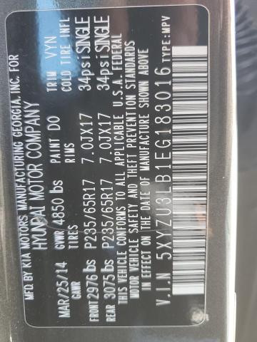 Photo 12 VIN: 5XYZU3LB1EG183016 - HYUNDAI SANTA FE 