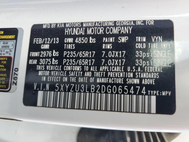 Photo 11 VIN: 5XYZU3LB2DG065474 - HYUNDAI SANTA FE 