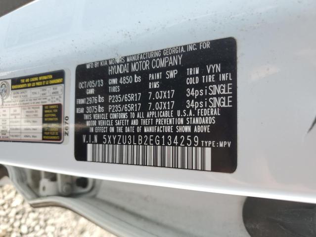 Photo 12 VIN: 5XYZU3LB2EG134259 - HYUNDAI SANTA FE S 