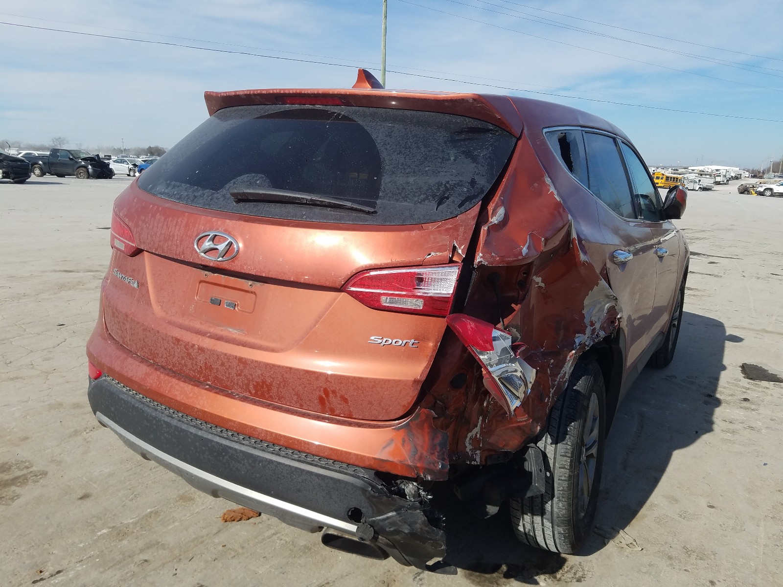 Photo 3 VIN: 5XYZU3LB3DG047971 - HYUNDAI SANTA FE S 