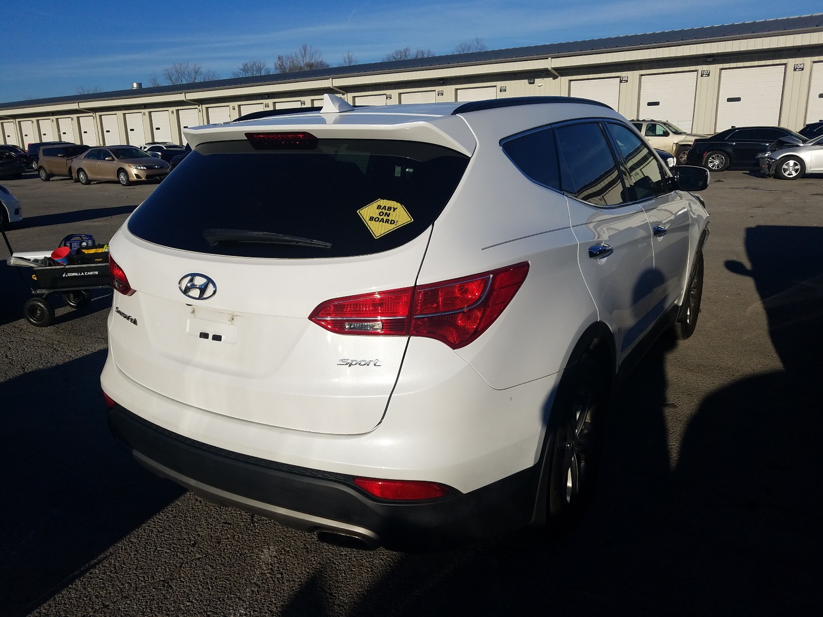 Photo 3 VIN: 5XYZU3LB3EG178268 - HYUNDAI SANTA FE S 