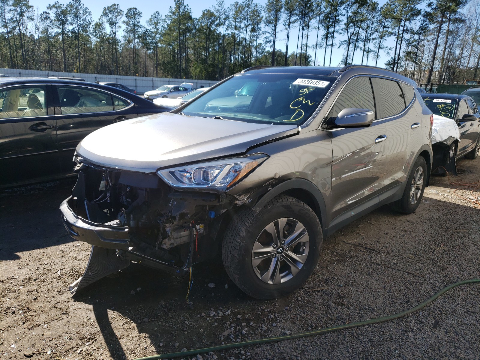 Photo 1 VIN: 5XYZU3LB3FG284303 - HYUNDAI SANTA FE S 