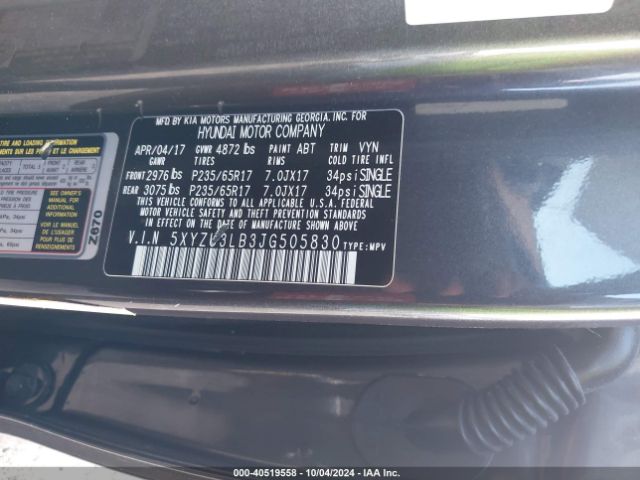 Photo 8 VIN: 5XYZU3LB3JG505830 - HYUNDAI SANTA FE SPORT 