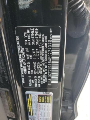 Photo 11 VIN: 5XYZU3LB4EG227378 - HYUNDAI SANTA FE S 