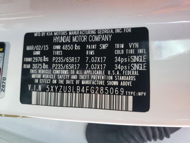 Photo 12 VIN: 5XYZU3LB4FG285069 - HYUNDAI SANTA FE S 