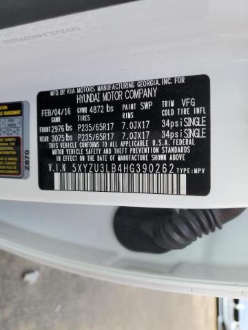 Photo 12 VIN: 5XYZU3LB4HG390262 - HYUNDAI SANTA FE S 