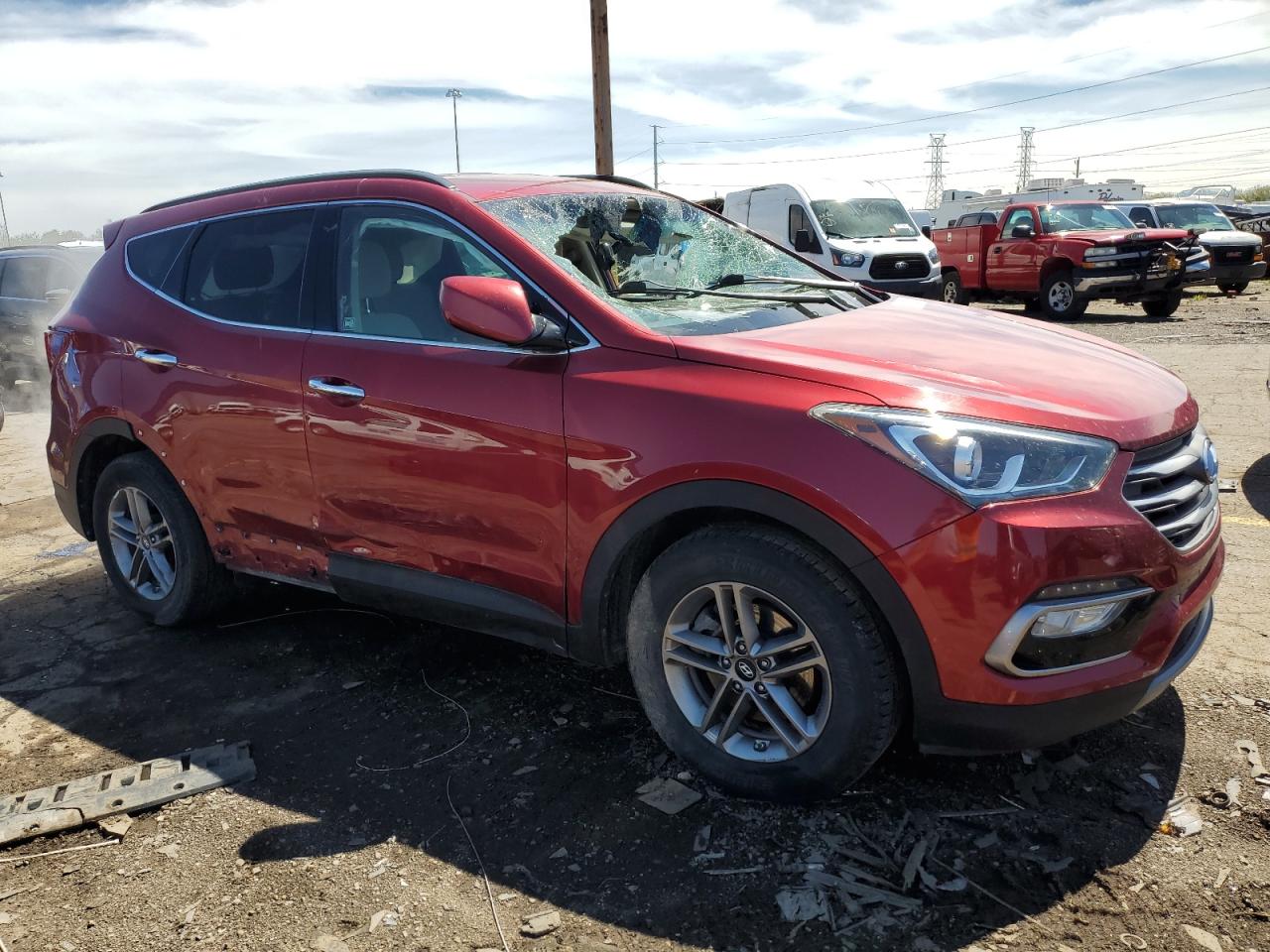 Photo 3 VIN: 5XYZU3LB4HG462223 - HYUNDAI SANTA FE 