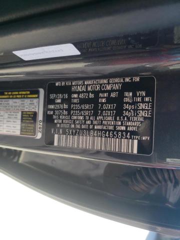 Photo 9 VIN: 5XYZU3LB4HG465834 - HYUNDAI SANTA FE 