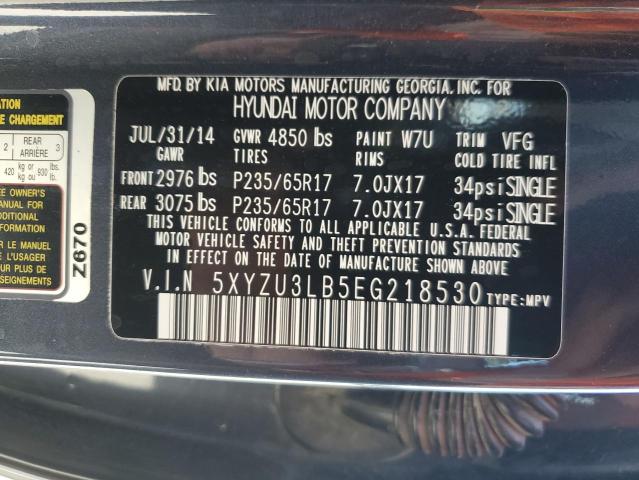 Photo 12 VIN: 5XYZU3LB5EG218530 - HYUNDAI SANTA FE S 