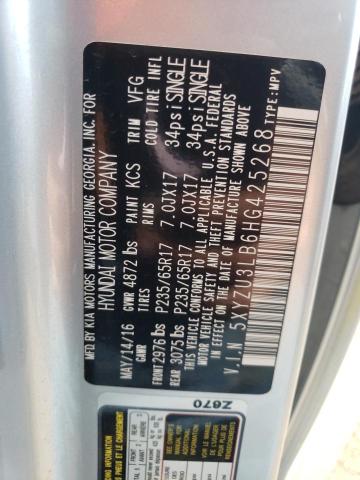 Photo 12 VIN: 5XYZU3LB6HG425268 - HYUNDAI SANTA FE 