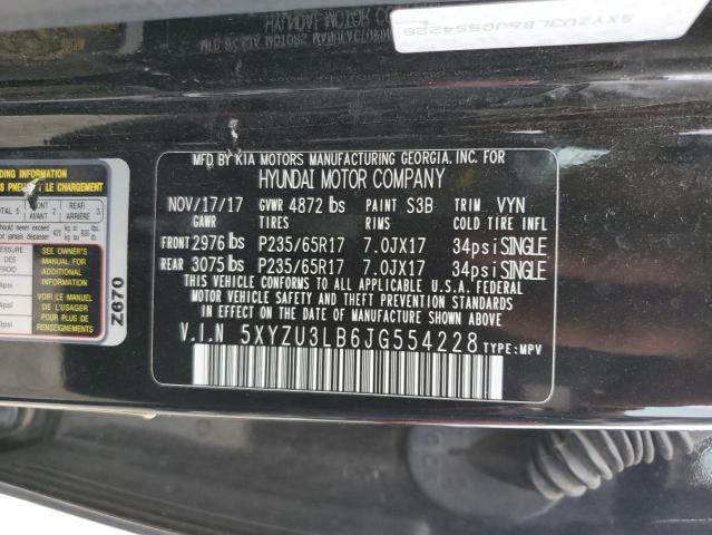 Photo 12 VIN: 5XYZU3LB6JG554228 - HYUNDAI SANTA FE 