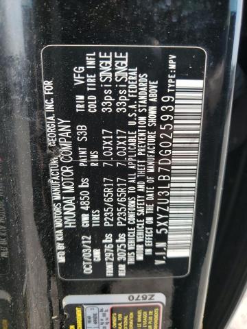 Photo 12 VIN: 5XYZU3LB7DG025939 - HYUNDAI SANTE FE 