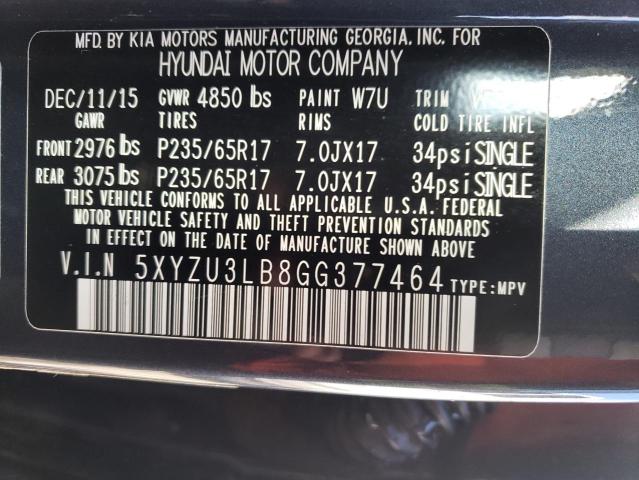 Photo 12 VIN: 5XYZU3LB8GG377464 - HYUNDAI SANTA FE S 