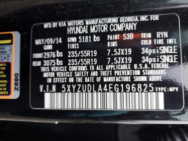 Photo 11 VIN: 5XYZUDLA4EG196825 - HYUNDAI SANTA FE 